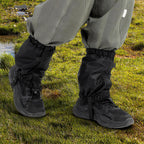 1 Pair Snow Gaiters Lightweight Waterproof Ankle Gaiters for Outdoor Hiking Walking Climbing (Black)