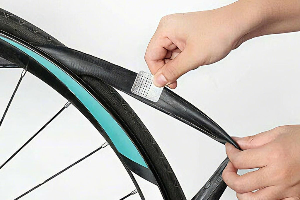 24Pcs Bike Tire Patch Kit with 4 Metal Rasps No Glue Needed for Bicycle Inner Tube Repair