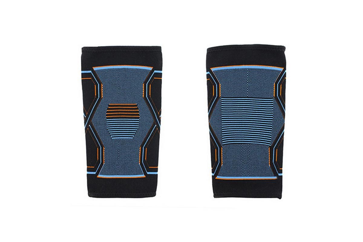 2-Pack Knitted Knee Support Sleeve Leg Brace for Gym Sports Running(XL)