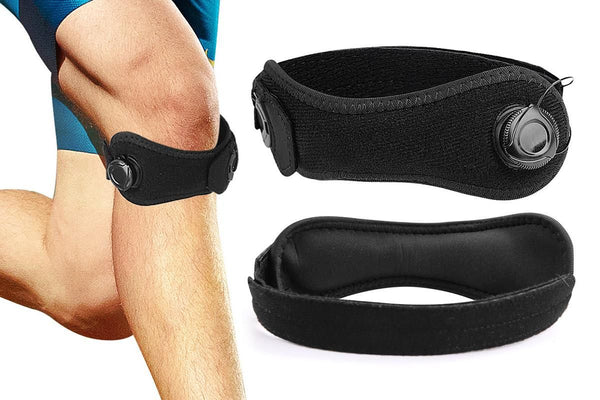 2PCS Knee Compression Sleeve Adjustable Patella Support Strap For Sports And Fitness
