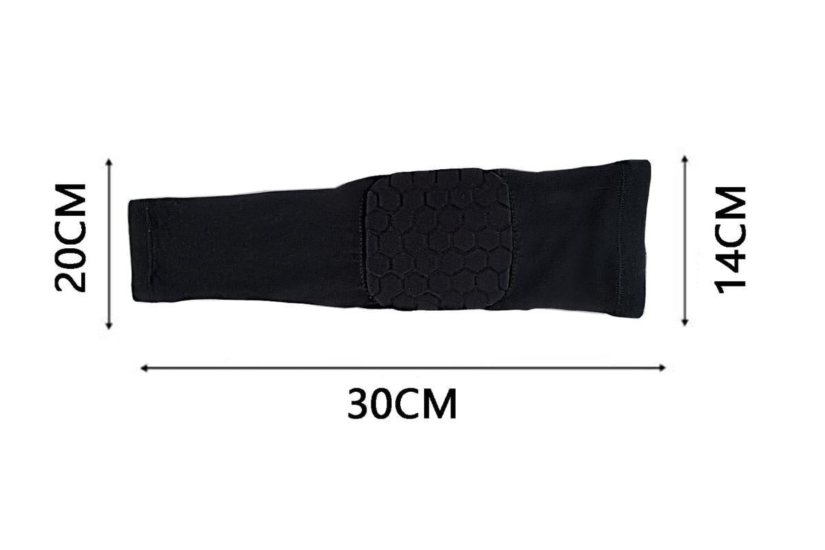 2 Pcs Tennis Elbow Compression Support Sleeve for Golfers Elbow Pain Relief Workout Weightlifting Elbow Brace with Honeycomb Lining -Black / M