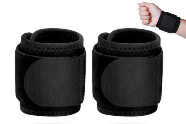 2 Pcs Wrist Compression Strap and Wrist Brace Support for Fitness Weightlifting
