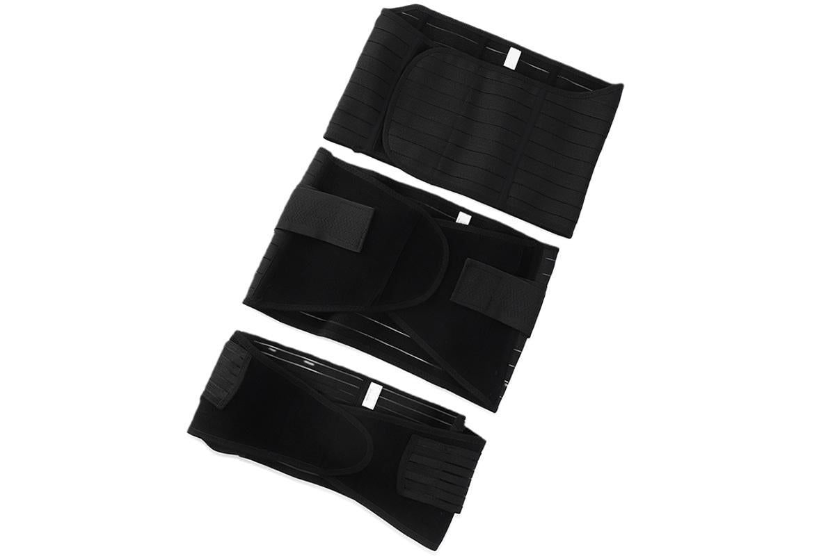 3 in 1 Postpartum Belly Band Waist Shapewear Recovery Girdle After Birth Support - Black & XL