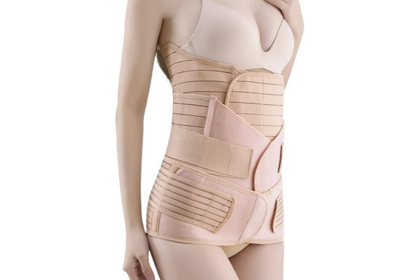 3 in 1 Postpartum Belly Band Waist Shapewear Recovery Girdle After Birth Support - Cuticolor & L