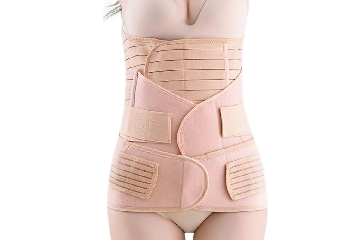 3 in 1 Postpartum Belly Band Waist Shapewear Recovery Girdle After Birth Support - Cuticolor & L
