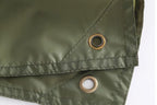 3 in 1 Portable Rain Poncho Waterproof Lightweight Emergency Raincoat with Pocket - Army Green