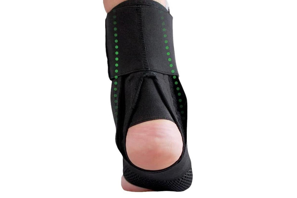 Adjustable Lace Up Ankle Brace Support for Sports Running Basketball - L
