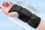 Adjustable Wrist Brace with Removable Steel Splint for Carpal Tunnel Support - Black & Left & S