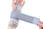 Adjustable Wrist Brace with Removable Steel Splint for Carpal Tunnel Support - Grey & Right & M