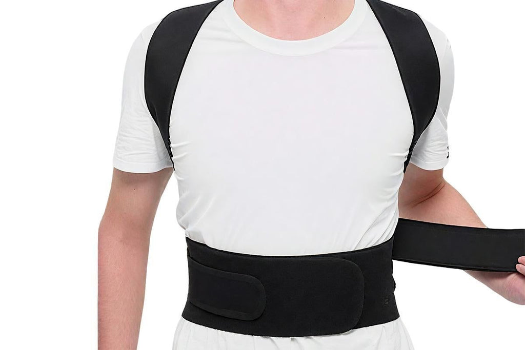 Adjustable Posture Corrector Full Back Shoulder Support Brace for Adults - XXL