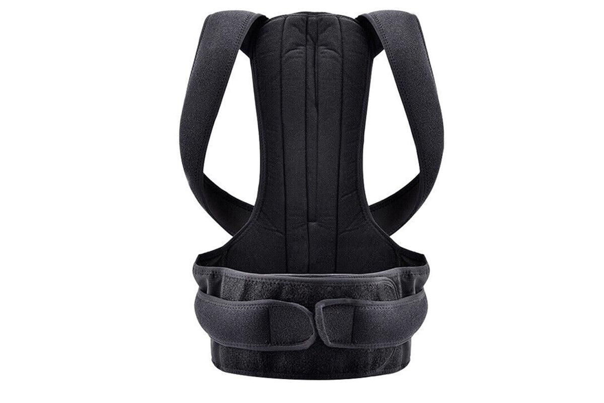 Adjustable Posture Corrector Full Back Shoulder Support Brace for Adults - M