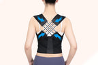 Adjustable Unisex Posture Corrector Shoulder Brace Belt Low Back Support For Women Men -Black / L