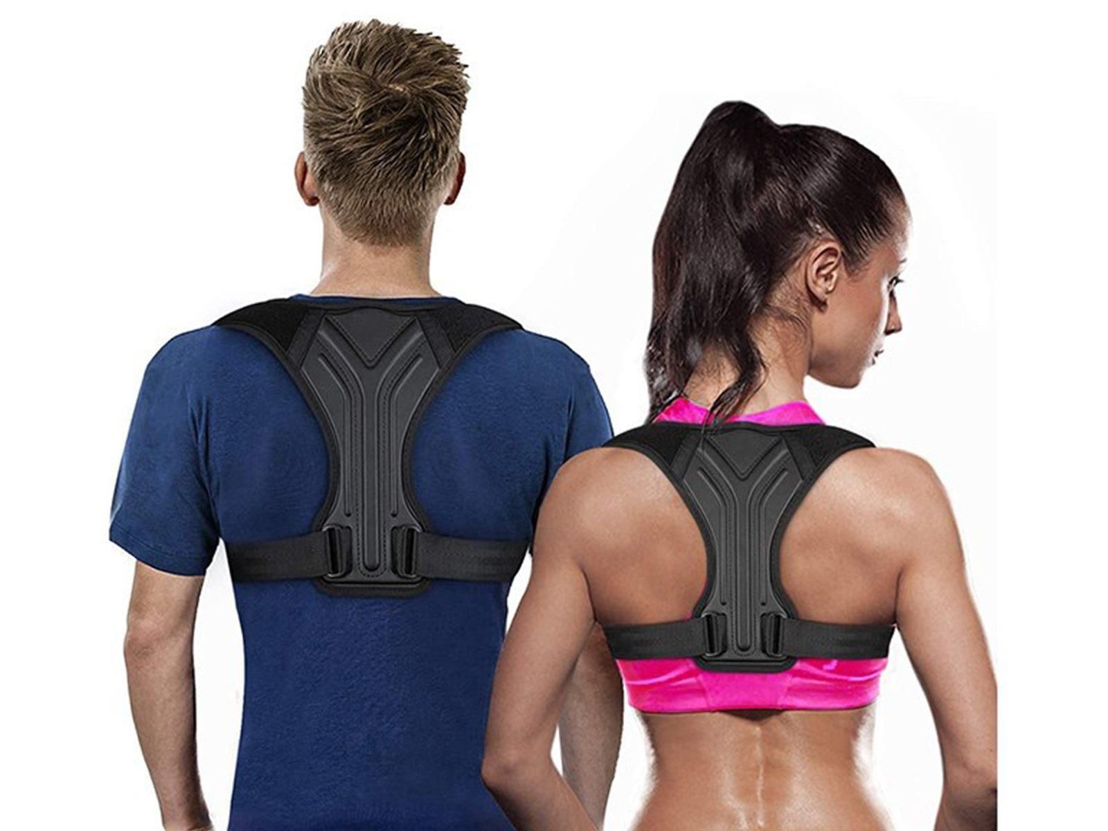 Adjustable Posture Corrector for Posture Correction Back Straightener -Black / S