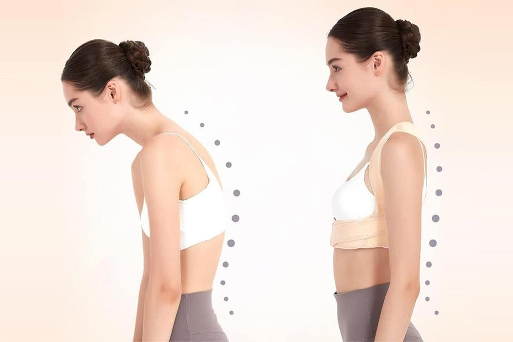 Adjustable Posture Corrector for Posture Correction Back Straightener -Nude / S