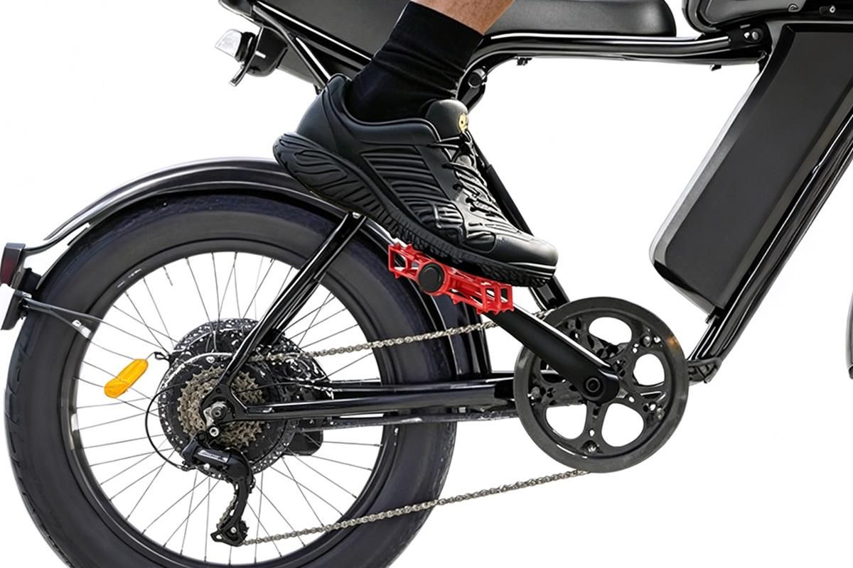 Aluminum Alloy Bike Pedals Wide Platform Lightweight Bicycle Pedals for MTB Road Bikes - Red