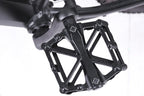 Aluminum Alloy Bike Pedals Wide Platform Lightweight Bicycle Pedals for MTB Road Bikes - Black
