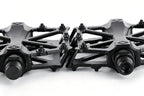 Aluminum Alloy Bike Pedals Wide Platform Lightweight Bicycle Pedals for MTB Road Bikes - Black