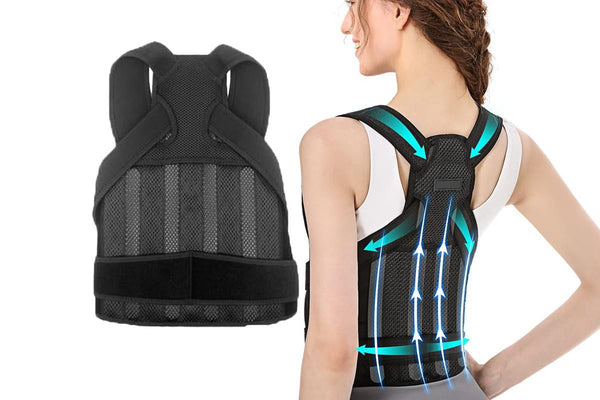 Back Brace Posture Corrector for Women and Men Back Straightener Scoliosis and Hunchback Correction -L