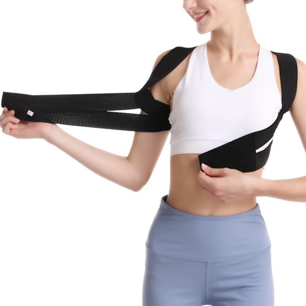Back Posture Corrector Shoulder Brace Clavicle Support Strap Belt -S