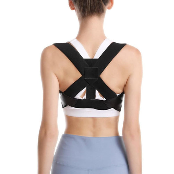 Back Posture Corrector Shoulder Brace Clavicle Support Strap Belt -M