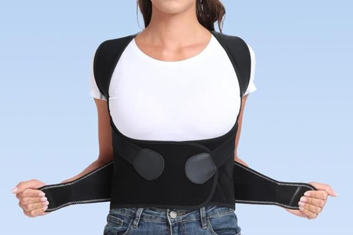 Back Straighter for Lower Back Pain Relief Back Brace Posture Corrector with Spine Vertical Alignment System -L