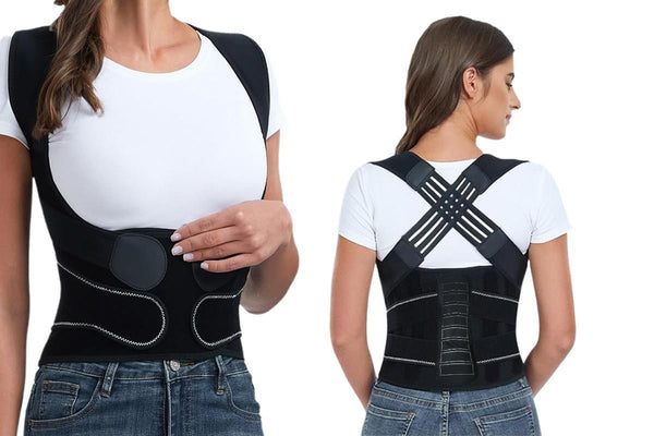 Back Straighter for Lower Back Pain Relief Back Brace Posture Corrector with Spine Vertical Alignment System -M