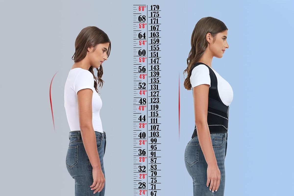 Back Straighter for Lower Back Pain Relief Back Brace Posture Corrector with Spine Vertical Alignment System -M
