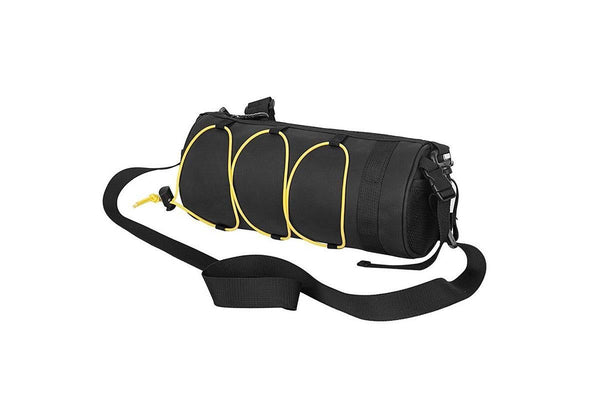 Front Bike Handlebar Bag  Storage Pouch with Shoulder Strap - Yellow
