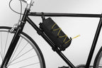 Bike Handlebar Bag Front Bike Bags Handlebar Storage Pouch Pack with Shoulder Strap - Yellow