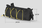 Bike Handlebar Bag Front Bike Bags Handlebar Storage Pouch Pack with Shoulder Strap - Yellow