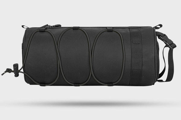 Front Bike Handlebar Bag  Storage Pouch with Shoulder Strap - Black