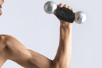 Breathable Workout Gloves Silicone Grip Half-Finger Gym Gloves for Weightlifting & Yoga - Black & L