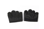 Breathable Workout Gloves Silicone Grip Half-Finger Gym Gloves for Weightlifting & Yoga - Black & M