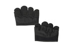 Breathable Workout Gloves Silicone Grip Half-Finger Gym Gloves for Weightlifting & Yoga - Black & M