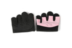 Breathable Workout Gloves Silicone Grip Half-Finger Gym Gloves for Weightlifting & Yoga - Pink & M