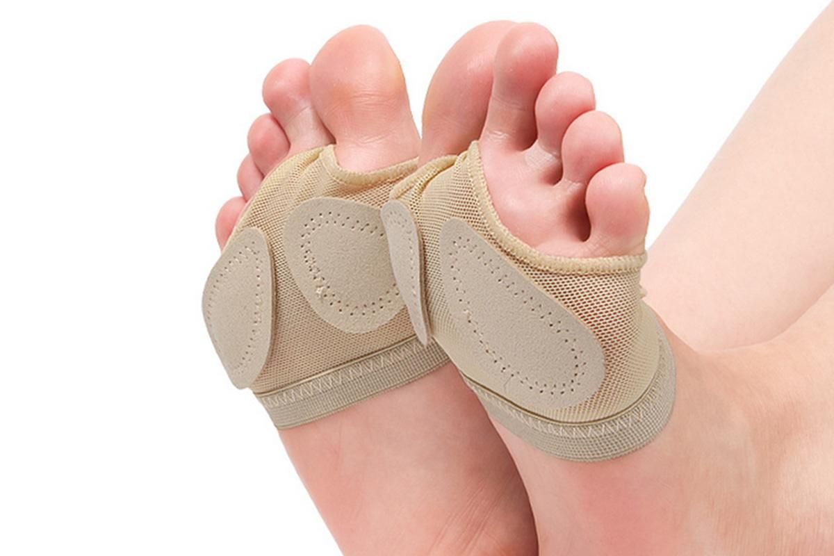 Foot Thongs Toe Undies Forefoot Shoes Ballet Dance Paws Pad Cover Half Lyrical - XL