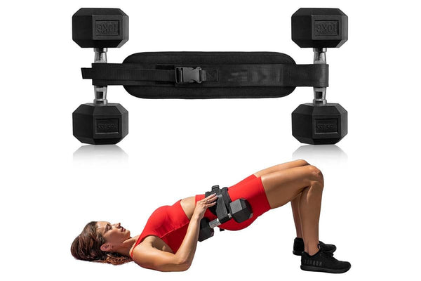 Hip Thrust Belt For Dumbbells Booty Belt For Hip Thrust Slip-Resistant Pad