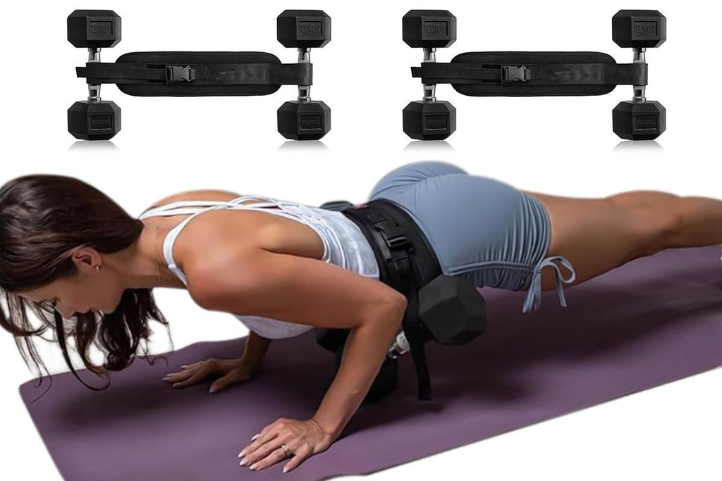 Hip Thrust Belt For Dumbbells Booty Belt For Hip Thrust Slip-Resistant Pad