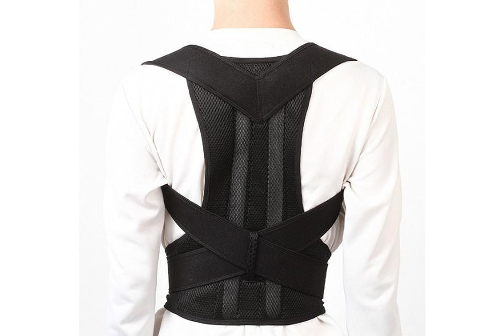 Hook and Loop Shoulder Support Brace Belt Back Posture Correctors -2XL