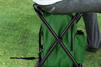 Portable Cooler Stool Multi-Function Folding Fishing Chair - Green