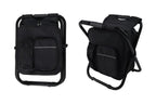 Portable Cooler Stool Multi-Function Folding Fishing Chair - Black