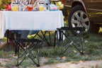Portable Folding Camping Stool for Fishing Hiking Camping Seat with Carry Bag -Black / L