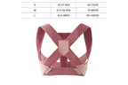 Posture Corrector Clavicle Support Back Straight Shoulders Brace Strap -Pink / S