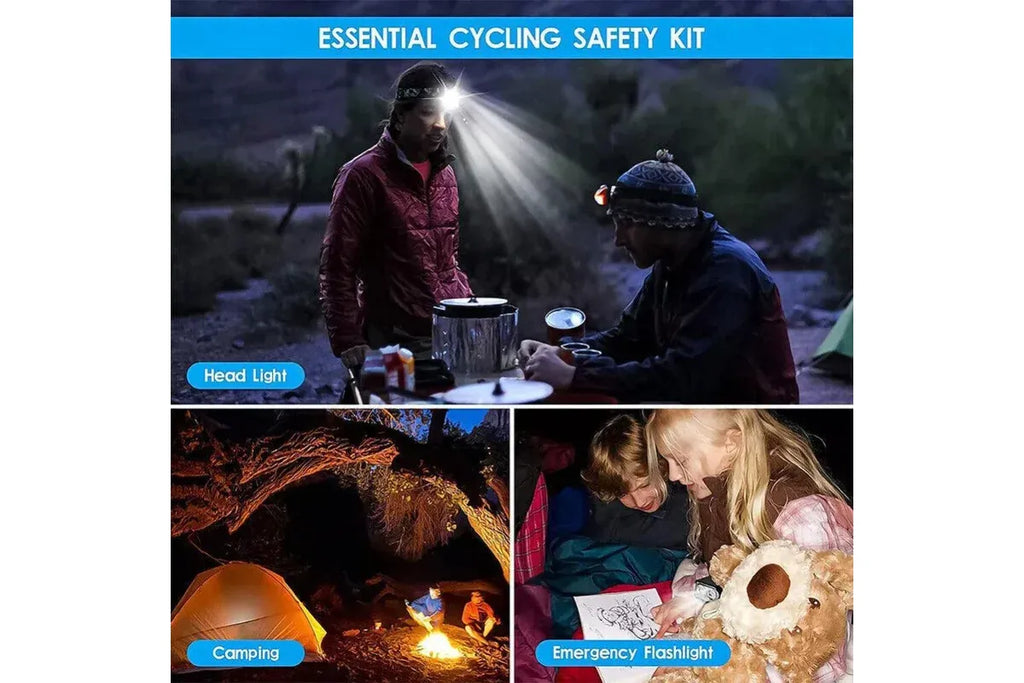 Bike Light Set Rechargeable LED Bicycle Lights Waterproof Headlight Front Rear