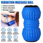 Rechargeable Electric Massage Roller Vibrating Silicone Yoga Ball Muscle Relief