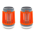 2pcs Solar and USB Mosquito Killer Camp Lamp Flashlight -Orange
