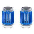 2pcs Solar and USB Mosquito Killer Camp Lamp Flashlight -Blue