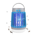 2pcs Solar and USB Mosquito Killer Camp Lamp Flashlight -Blue