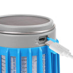 2pcs Solar and USB Mosquito Killer Camp Lamp Flashlight -Blue