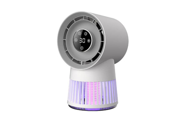 2 in 1 Electric Mosquito Lamp Fan Portable Mosquito Lamp Bug Zapper Desk Fan Bladeless